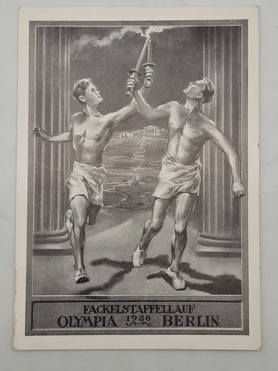 Originalt tysk  olympiaden 1936 postkort