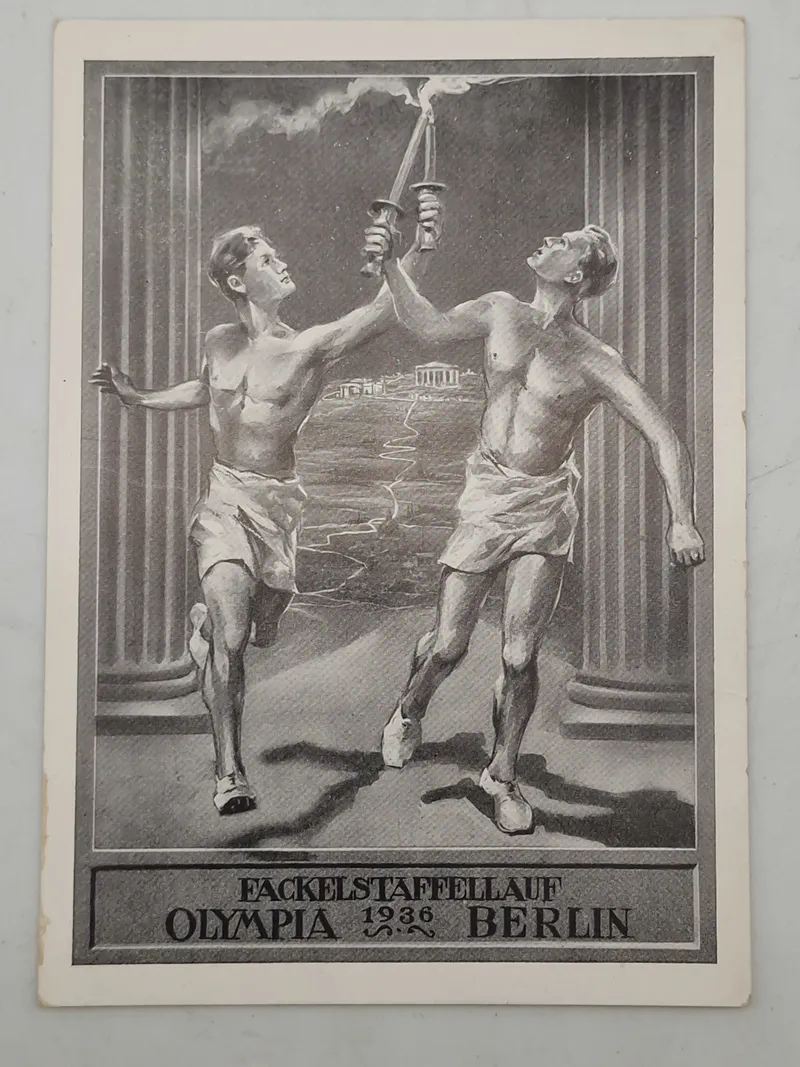 Originalt tysk  olympiaden 1936 postkort