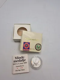 Mindesmønt 1945-1995, vægt 31 gram finsølv
