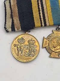 Original tysk miniture  ordensspange med bl.a. for invasionen af Als og Dybbøl