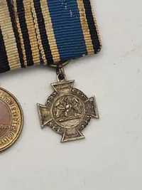 Original tysk miniture  ordensspange med bl.a. for invasionen af Als og Dybbøl