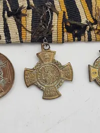 Original tysk miniture  ordensspange med bl.a. for invasionen af Als og Dybbøl
