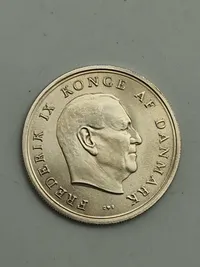dansk 10-kroner erindringsmønt fra 1967, præget i anledning af brylluppet mellem Prinsesse Margrethe (nu Dronning Margrethe II) og Prins Henrik