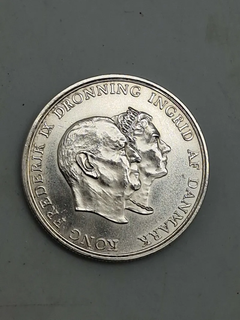 dansk 5-kroner erindringsmønt fra 1960