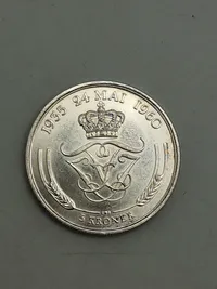 dansk 5-kroner erindringsmønt fra 1960