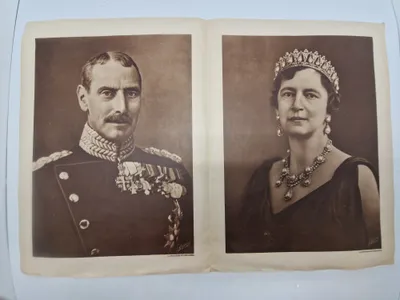 Christian X med dronning