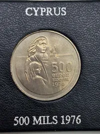 Mønt fra Royal mint med æske