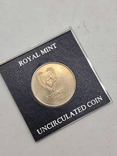 Mønt fra Royal mint med æske