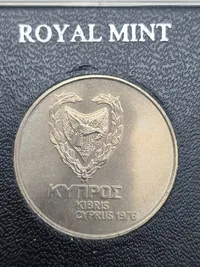 Mønt fra Royal mint med æske