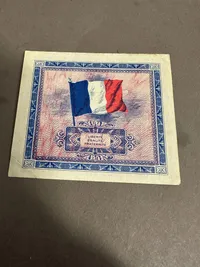 Original US D dag pengeseddel 1944, frankrig