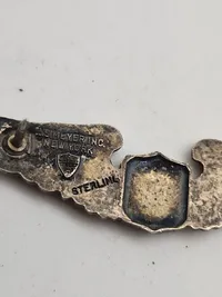 Original amerikansk pilotvinge ww2 af sterlingsølv