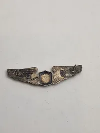 Original amerikansk pilotvinge ww2 af sterlingsølv