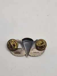 Original amerikansk faldskærmsvinge ww2 af sterlingsølv