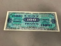 Original US D dag pengeseddel 1944, frankrig
