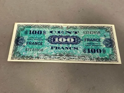 Original US D dag pengeseddel 1944, frankrig