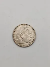 Original 2 Reichmark fra 1939 - sølv