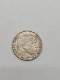 Original 2 Reichmark fra 1939 - sølv