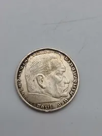 Original 2 Reichmark fra 1939 - sølv