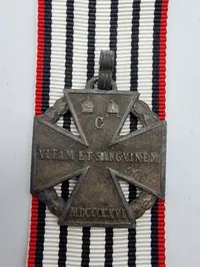Originalt Austro-Hungarian WW1 Karl Troop Cross Truppenkreuz