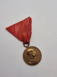 HÆRMEDALJE - ØSTRIG-UNGARN 1898 KEJSER FRANZ-JOSEF FØR 1. KRIG VÆBNEDE STYRKER