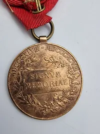 HÆRMEDALJE - ØSTRIG-UNGARN 1898 KEJSER FRANZ-JOSEF FØR 1. KRIG VÆBNEDE STYRKER