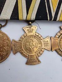 Original tysk spange med bl.a. medaljen for invasionen af Dybbøl og Als - en rigtig 1864 ting