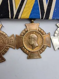 Original tysk spange med bl.a. medaljen for invasionen af Dybbøl og Als - en rigtig 1864 ting