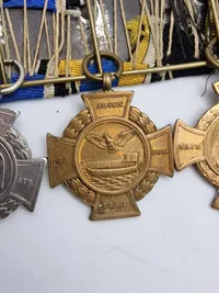 Original tysk spange med bl.a. medaljen for invasionen af Dybbøl og Als - en rigtig 1864 ting