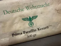 Original Tysk WW2 pakke med sterinlys, brugt bla i bunkere