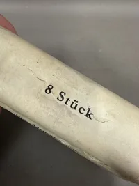Original Tysk WW2 pakke med sterinlys, brugt bla i bunkere