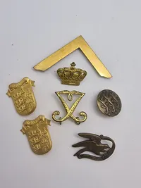 Samling diverse dansk militaria