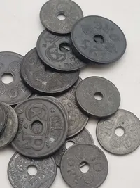 Samling originale danske krigsmønter