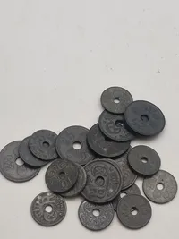 Samling originale danske krigsmønter