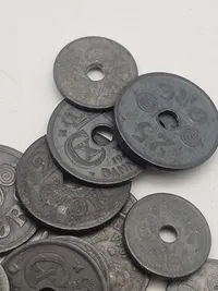 Samling originale danske krigsmønter