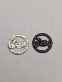Originale duelighedstegn - Bronze & Sølv  (Motorcykel)