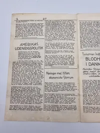 Originalt illegalt blad, og Kong Christian X oplukker