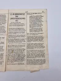 Originalt illegalt blad, og Kong Christian X oplukker