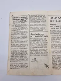 Originalt illegalt blad, og Kong Christian X oplukker