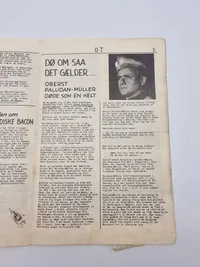Originalt illegalt blad, og Kong Christian X oplukker