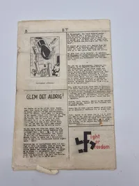 Originalt illegalt blad, og Kong Christian X oplukker