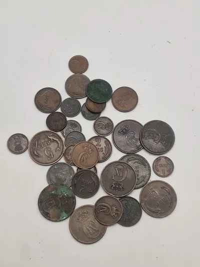 Samling originale danske “Delfin” mønter