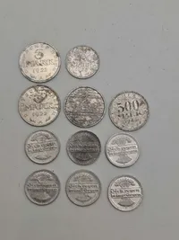 Originale tyske Mark mønter fra 1920’erne