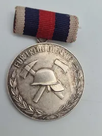 Original DDR Medaille Auszeichnung für treue Dienste freiwillige Feuerwehr Silber
