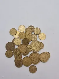 Samling danske mønter “De gule”