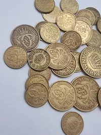 Samling danske mønter “De gule”