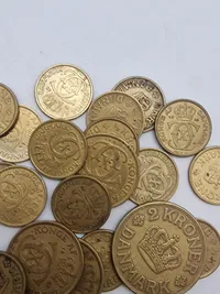 Samling danske mønter “De gule”