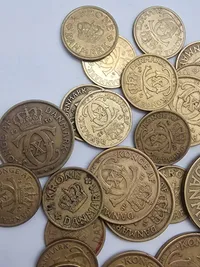 Samling danske mønter “De gule”