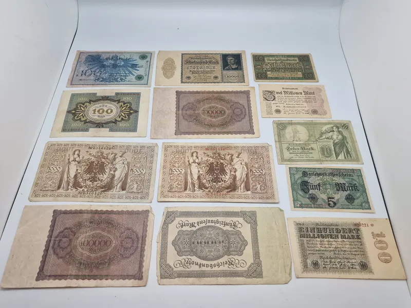 Originale tyske pengesedler fra 1920’erne