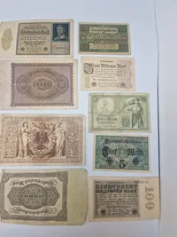 Originale tyske pengesedler fra 1920’erne