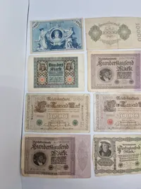 Originale tyske pengesedler fra 1920’erne